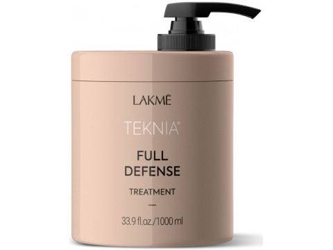 Lakme apsauginė kaukė plaukams Teknia Full Defense Treatment žalingo aplinkos poveikio paveiktiems plaukams 1000ml Lakme apsauginė kaukė plaukams Teknia Full Defense Treatment žalingo aplinkos poveikio paveiktiems plaukams 1000ml